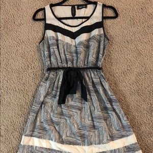Black and white dress